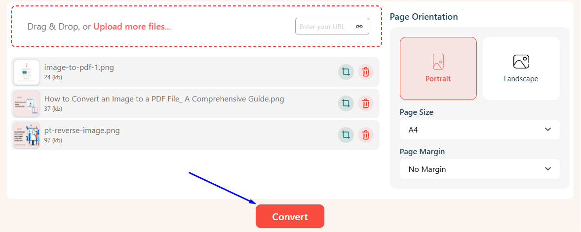 click to convert