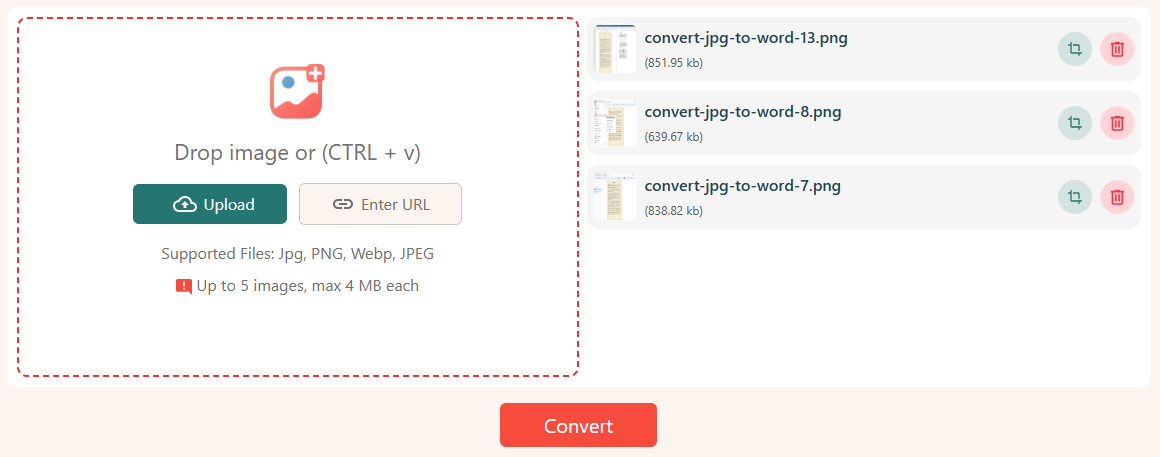 jpg to word conversion