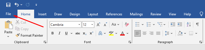 file tab