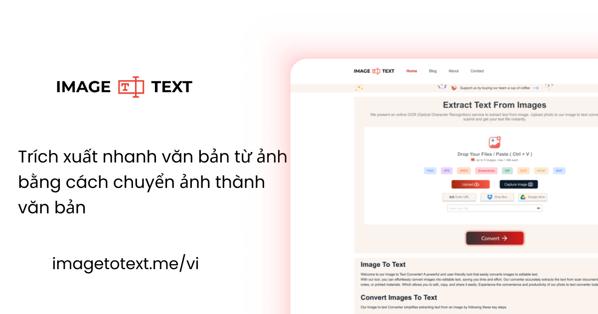 Chuyển Hình ảnh Thành Văn Bản - Lấy Chữ Từ Ảnh